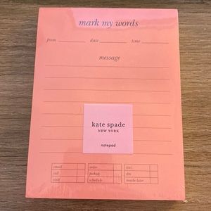 Kate Spade Mark My Words Notepad - New in Package